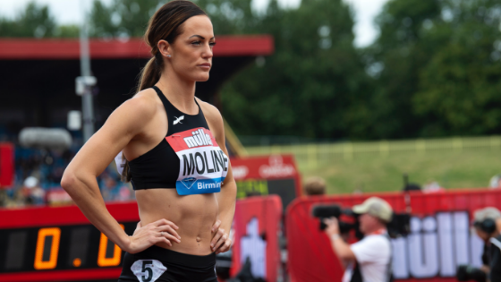 Georganne moline at a track competition
