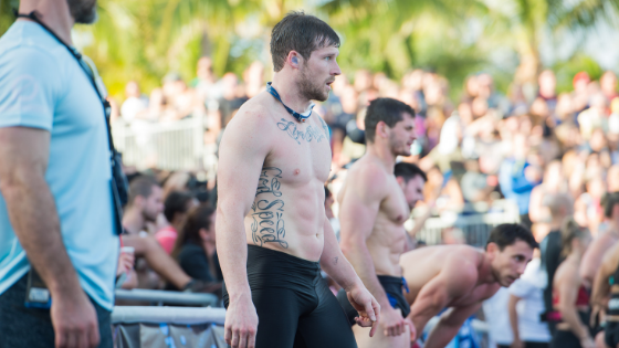 travis mayer during a crossfit competition