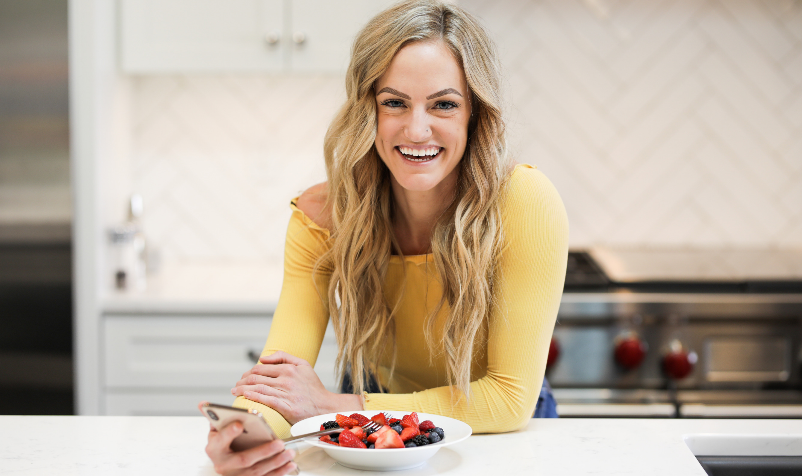 georganne moline smiling in kitchen