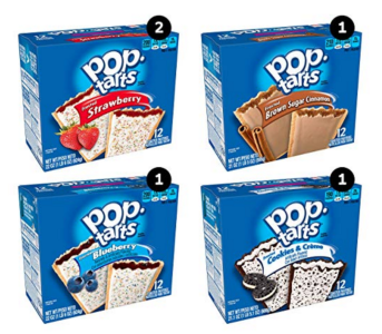 pop tarts - high carb snacks 