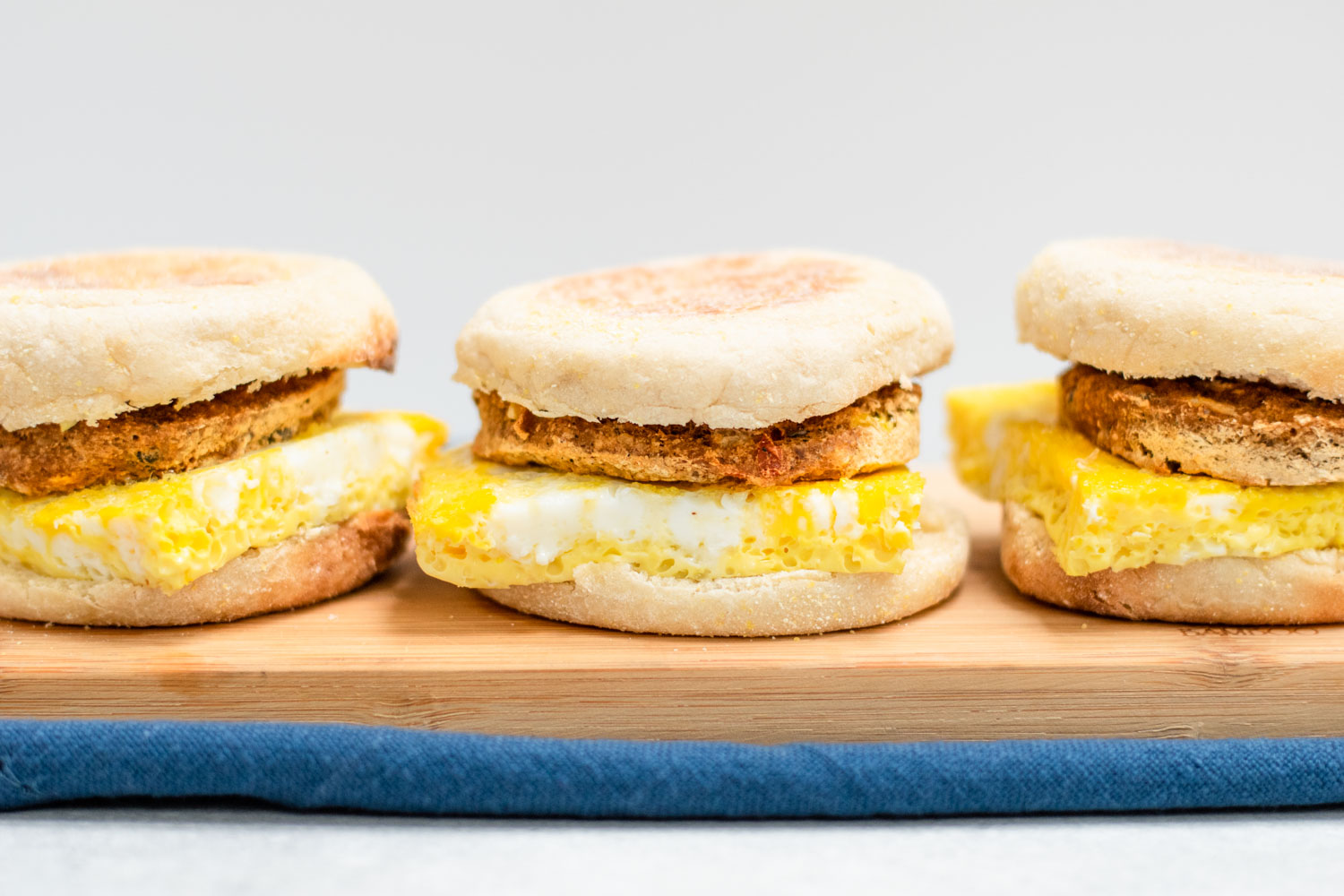 Black Bean Burger Breakfast Sandwich 