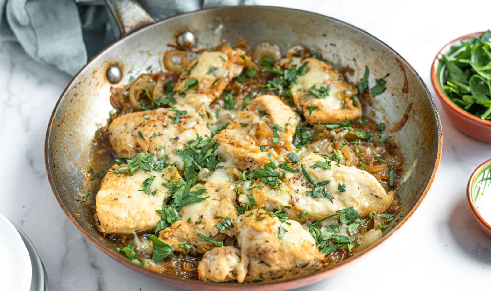 Blog Featured Image -French Onion Chicken Skillet