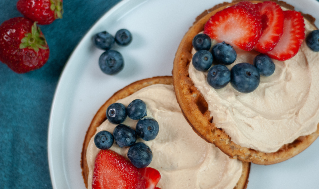 Berry Protein Waffles - Macrostax