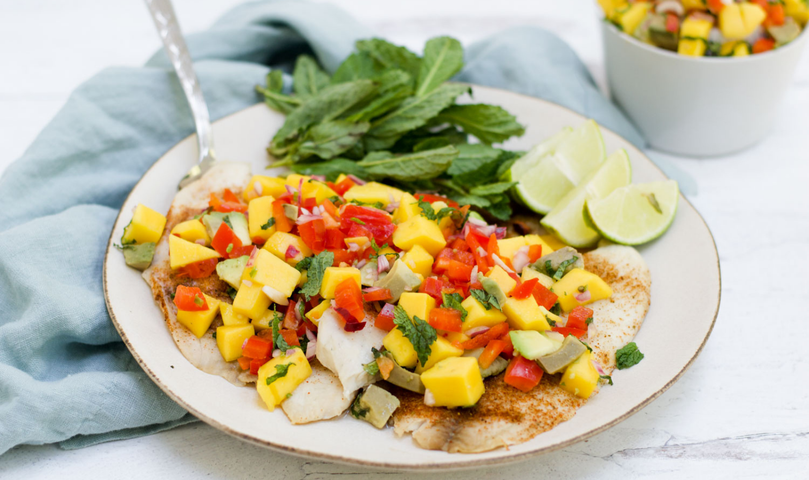 Blog Featured Image - Cajun Tilapia with Mango Salsa