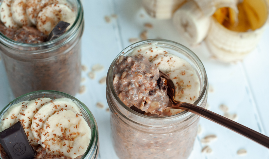 Dark Chocolate Overnight Oats - Macrostax