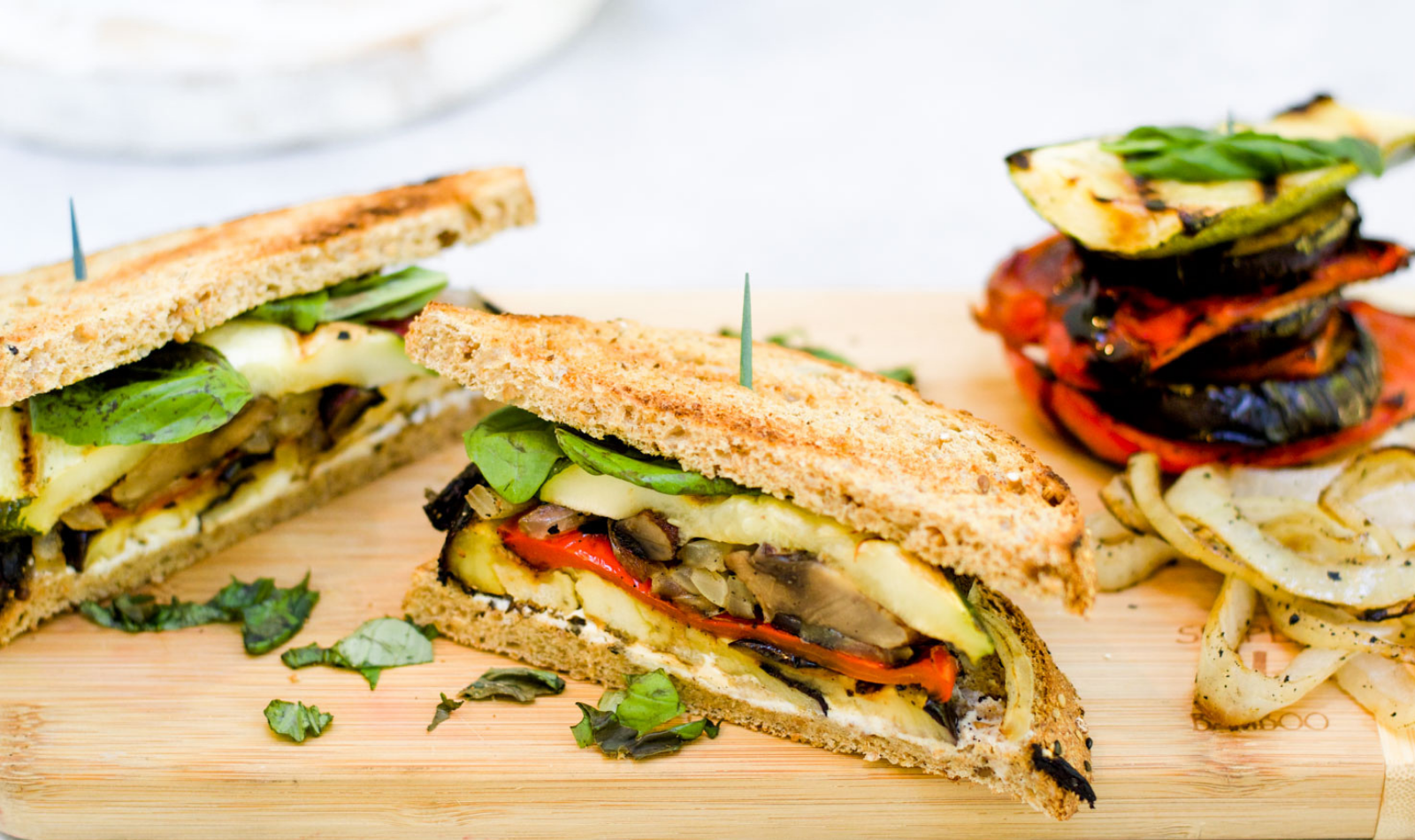 Blog Featured Image - Grilled Veggie and Goat Cheese Panini