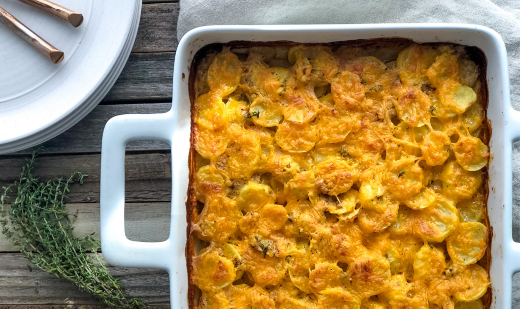 Lightened Up Scalloped Potatoes - Macrostax