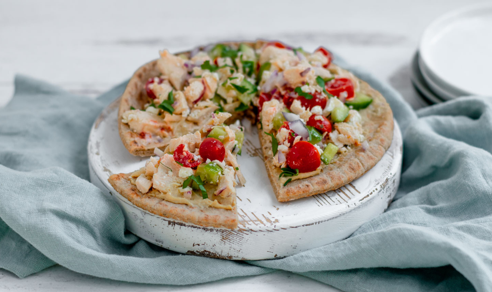 Blog Featured Image - Mediterranean Pita Pizza