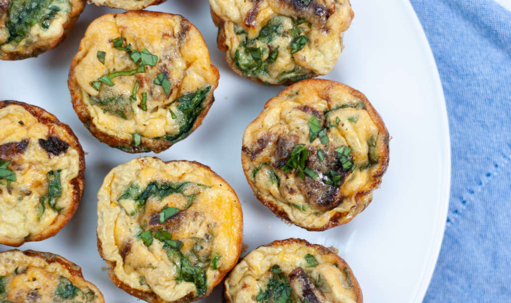 Spinach and Sundried Tomato Egg Cups Macrostax