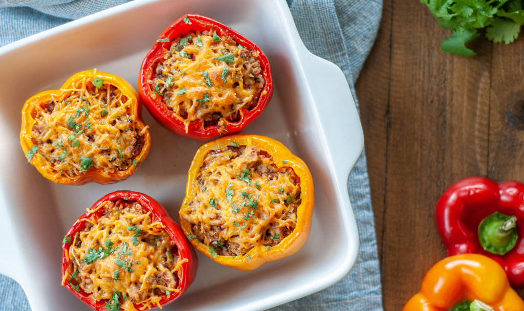 Turkey and Quinoa Stuffed Peppers - Macrostax