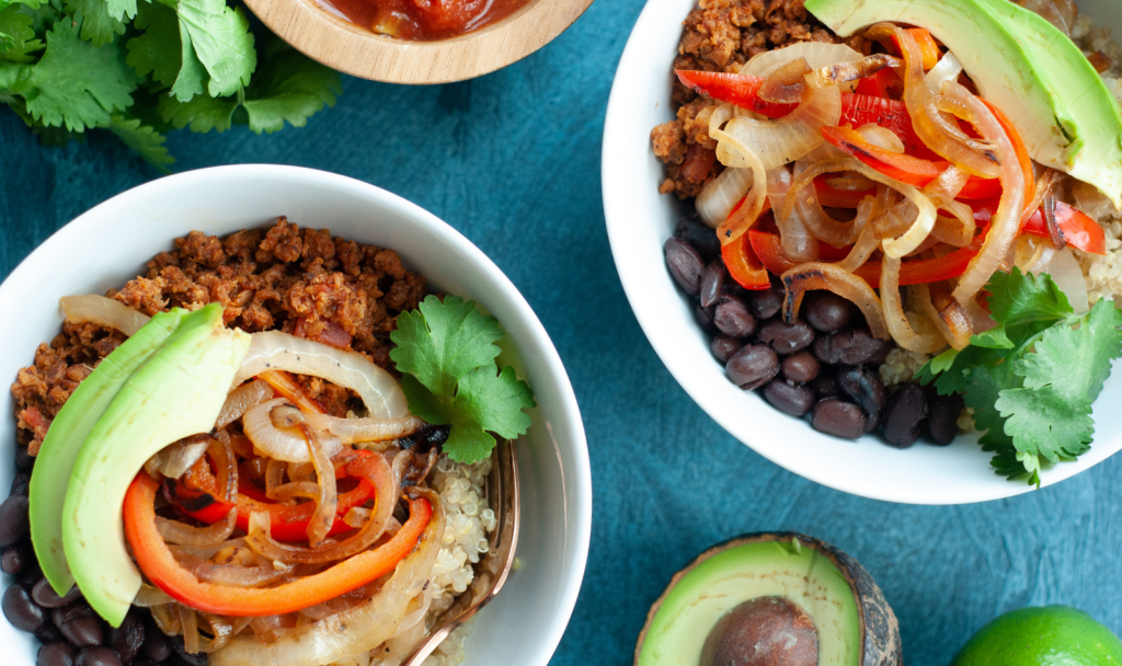 Vegan Burrito Bowls - Macrostax