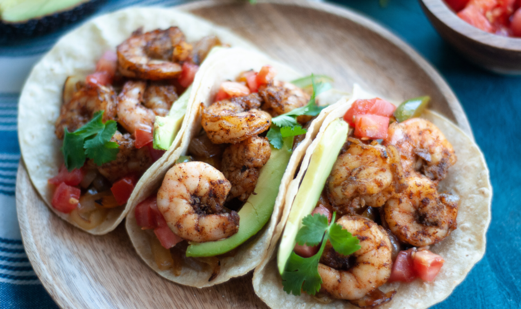 15 Minute Shrimp Fajitas - Macrostax