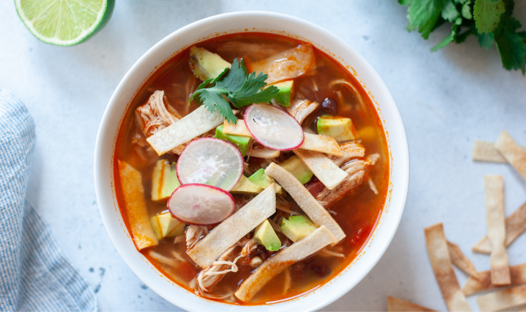 Instant Pot Chicken Tortilla Soup - Macrostax