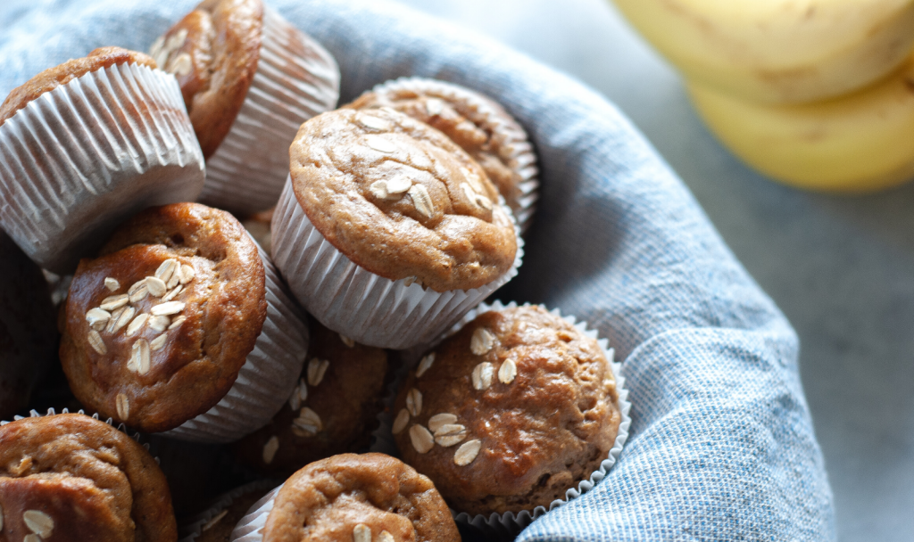 Peanut Butter Banana Protein Muffins - Macrostax
