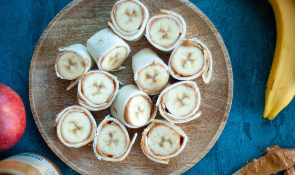 Peanut Butter Banana RollUp Macrostax