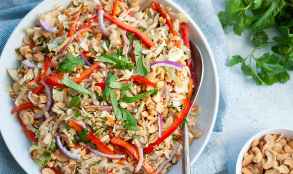 Rainbow Thai Coleslaw - Macrostax