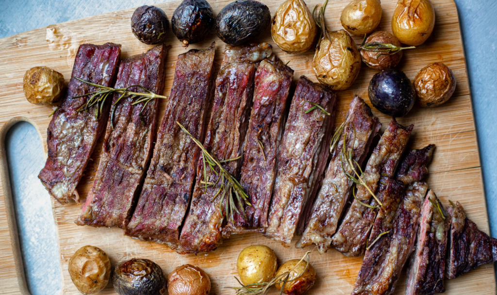 Skirt Steak and Baby Potatoes - Macrostax