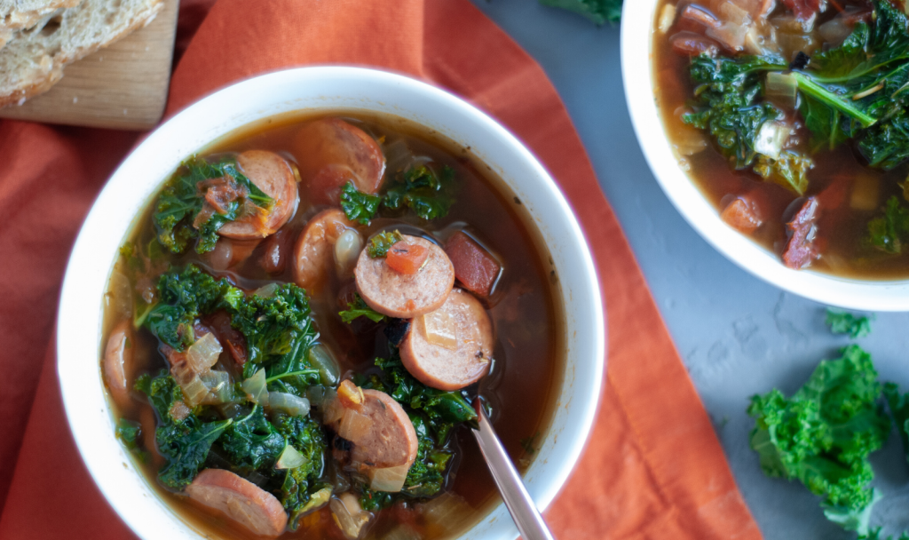 Turkey Sausage and Kale Soup Macrostax