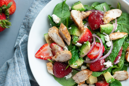 Macrostax Strawberry Avocado Salad