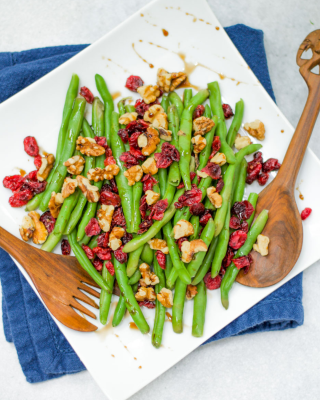 Portrait - Green Beans with Cranberries & Walnuts
