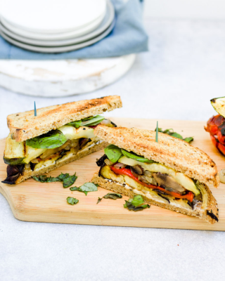 Portrait - Grilled Veggie and Goat Cheese Panini
