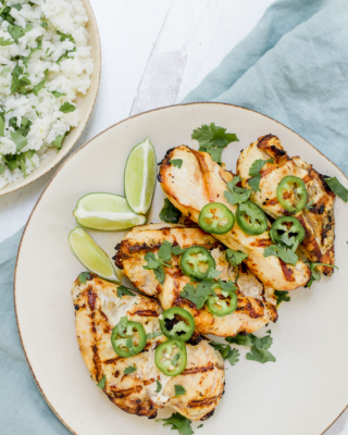 Portrait - Jalapeno Lime Chicken with Cilantro Lime Rice