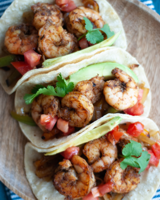 Portrait - blog - 15 Minute Shrimp Fajitas