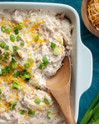 Portrait - blog - Cheesy Slow Cooker Chicken