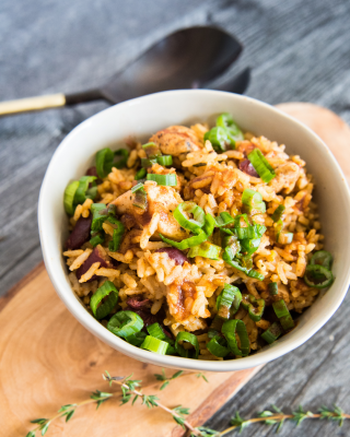 Portrait - blog - Instant Pot Jamaican Chicken and Rice