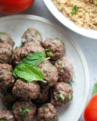 Portrait - blog - Mediterranean Meatballs with Yogurt Herb Dip