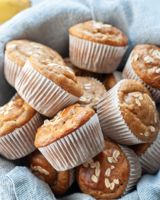 Portrait - blog - Peanut Butter Banana Protein Muffins