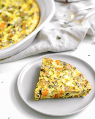 Portrait - blog - Sausage and Veggie Crustless Quiche