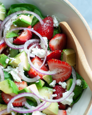 Portrait - blog - Strawberry Avocado Salad