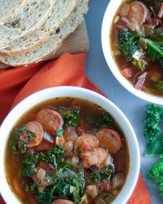 Portrait - blog - Turkey Sausage and Kale Soup