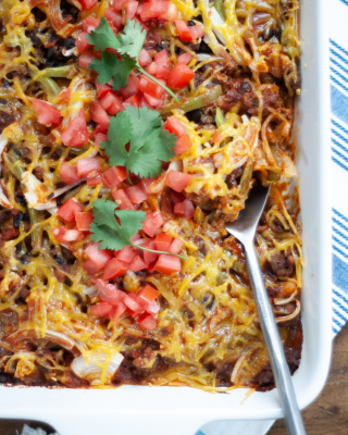 Portrait - blog - Vegan Enchilada Casserole