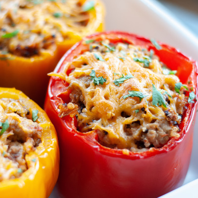 Turkey and Quinoa Stuffed Peppers - Macrostax