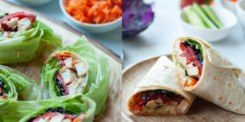 blog images - Chicken and Hummus Wraps