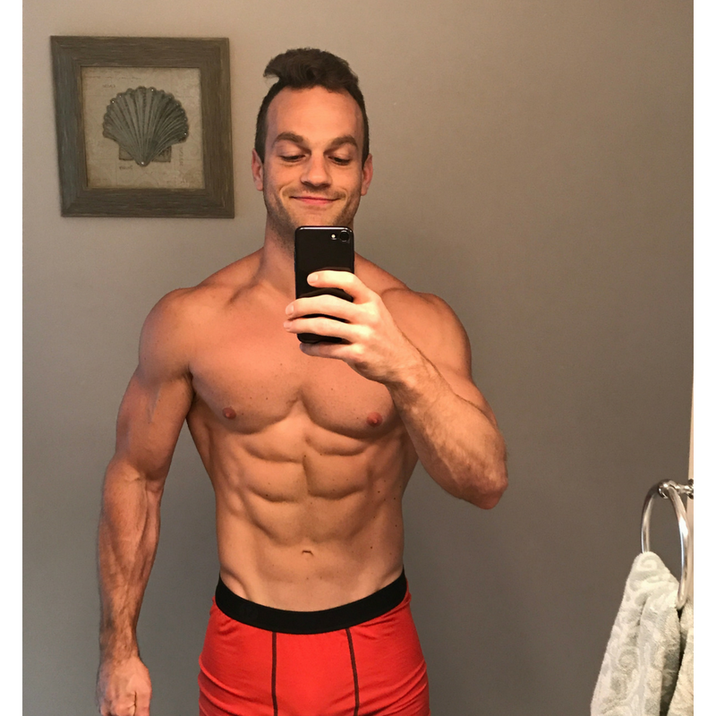 barry progress photo with shredded abs showing off weight loss