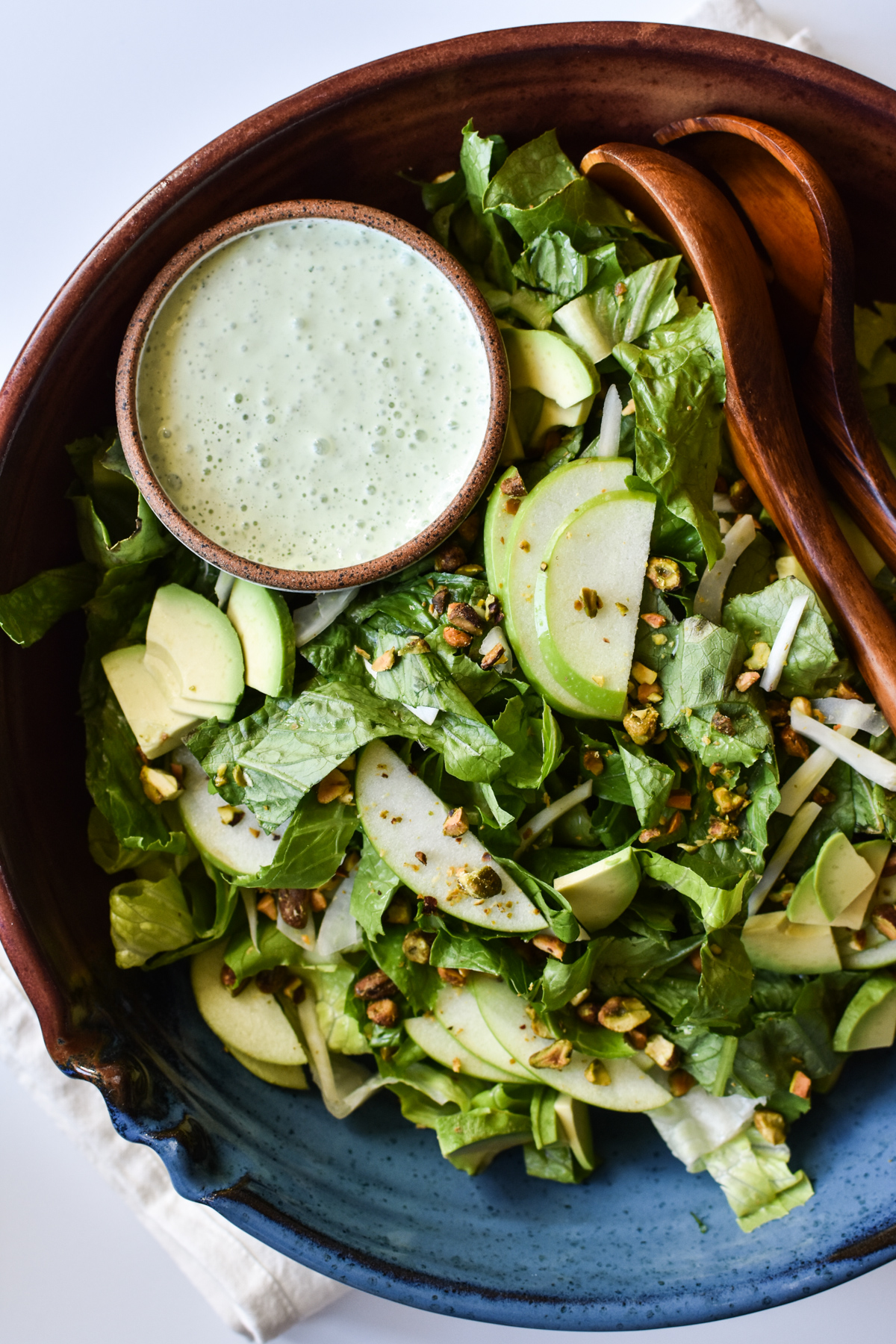 Green Salad with Creamy Herb Dressing Macrostax