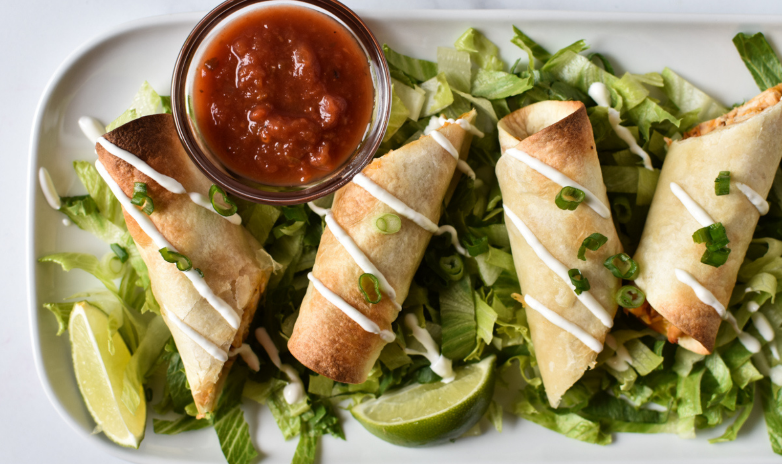 Blog Featured Image - Baked Chicken Taquitos