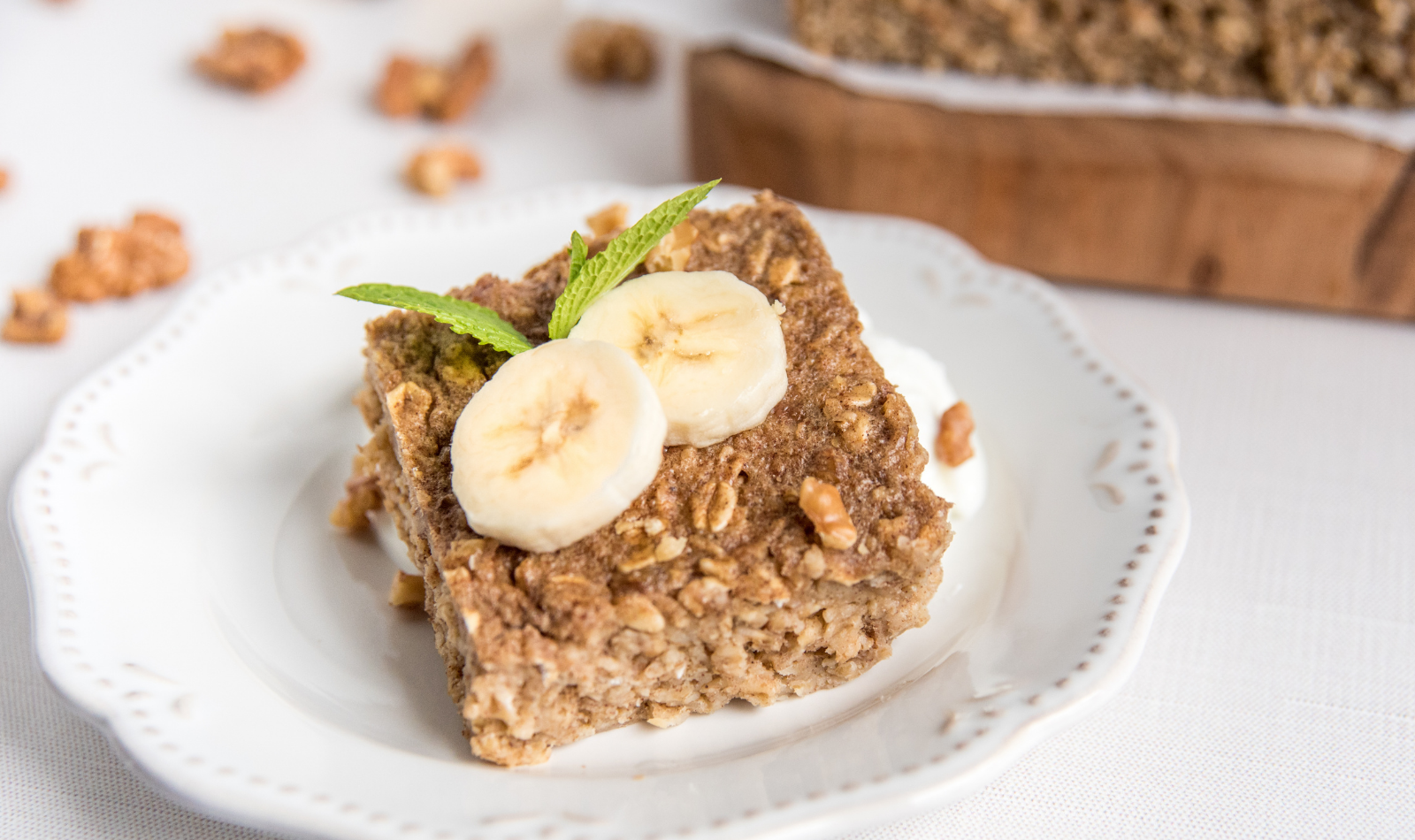 Blog Featured Image - Banana Bread Oatmeal Bars