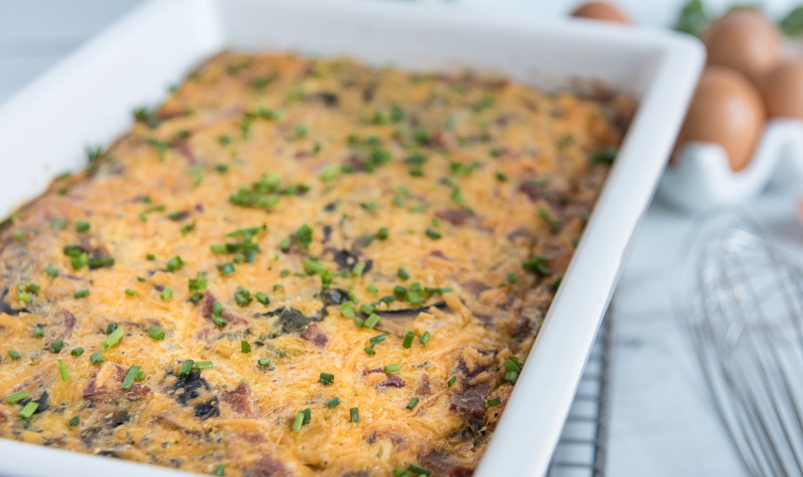 Blog Featured Image - Mushroom Spinach Breakfast Casserole