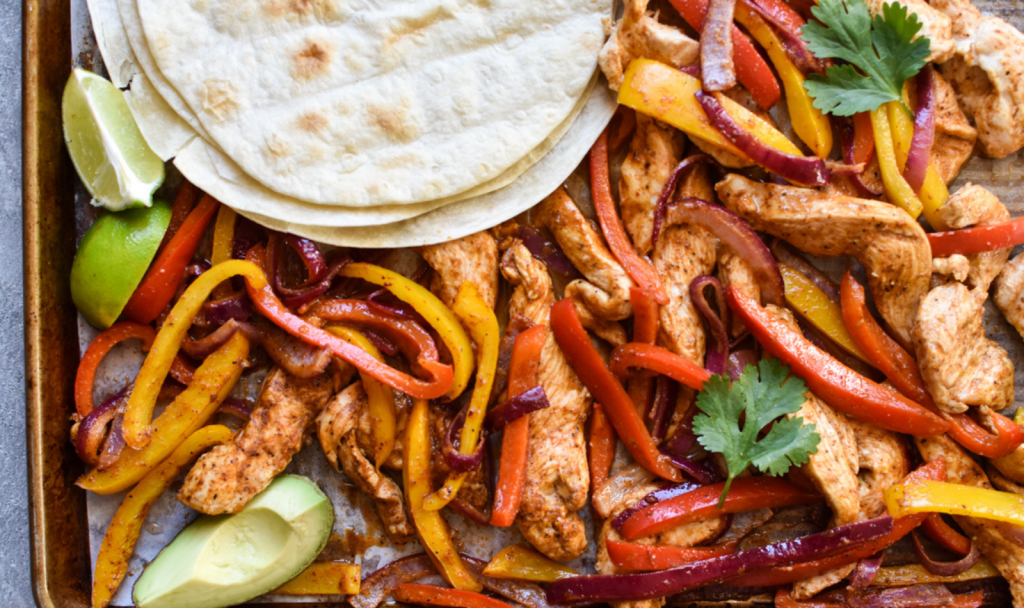 Sheet Pan Chicken Fajitas Macrostax