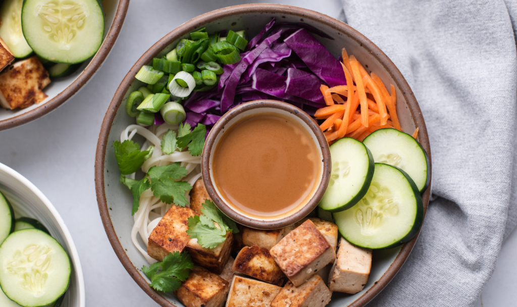 Tofu Spring Roll Bowl - Macrostax