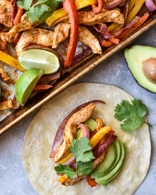 Portrait - Sheet Pan Chicken Fajitas