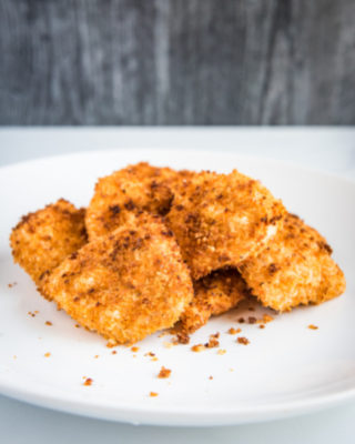 Lunch - Some air fried Just Bare chicken nuggets with a side of carrots and  ranch. 348 calories and 20 grams protein. : r/1500isplenty