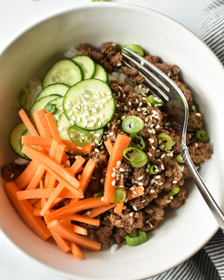 Korean Inspired Beef Bowl