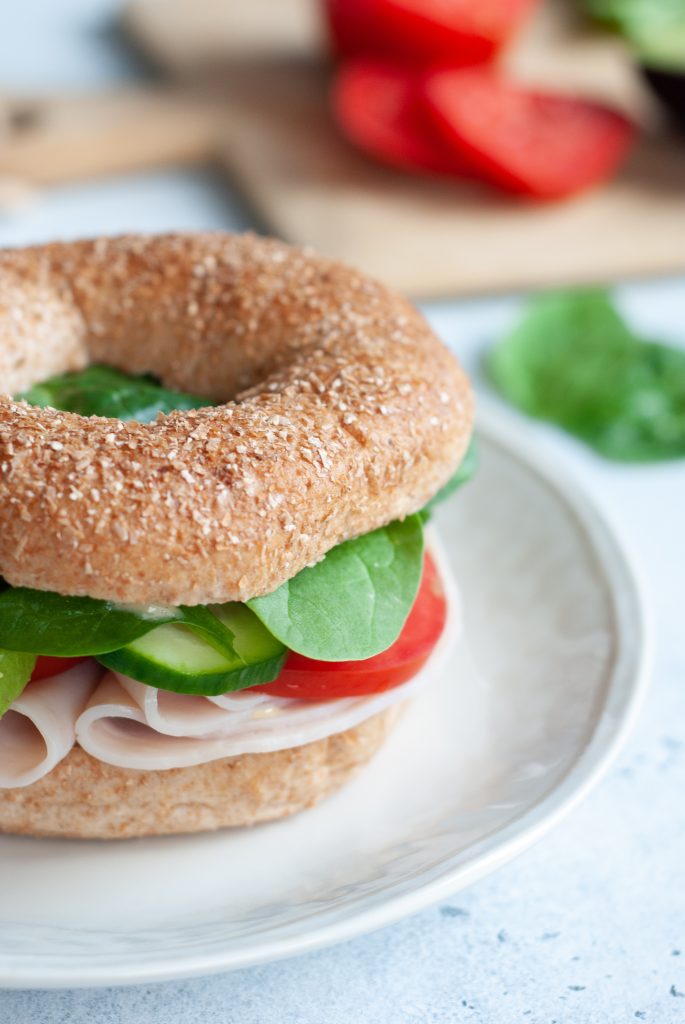 Turkey Avocado Bagel Sandwich - Macrostax