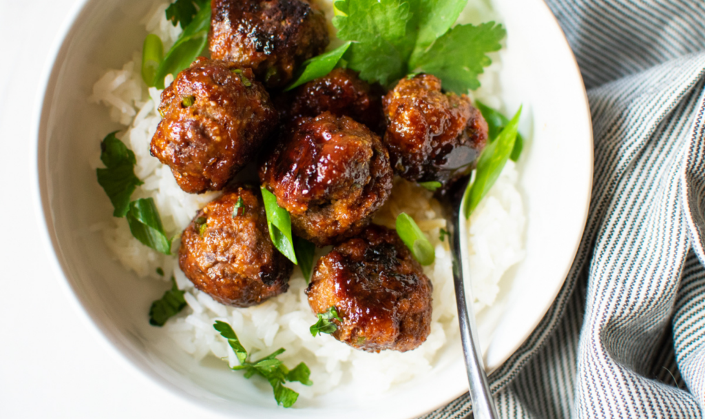 Soy Ginger Meatballs - Macrostax