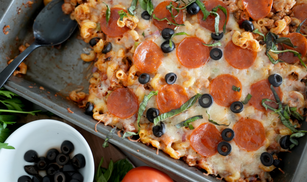 Pepperoni Pizza Bake Macrostax